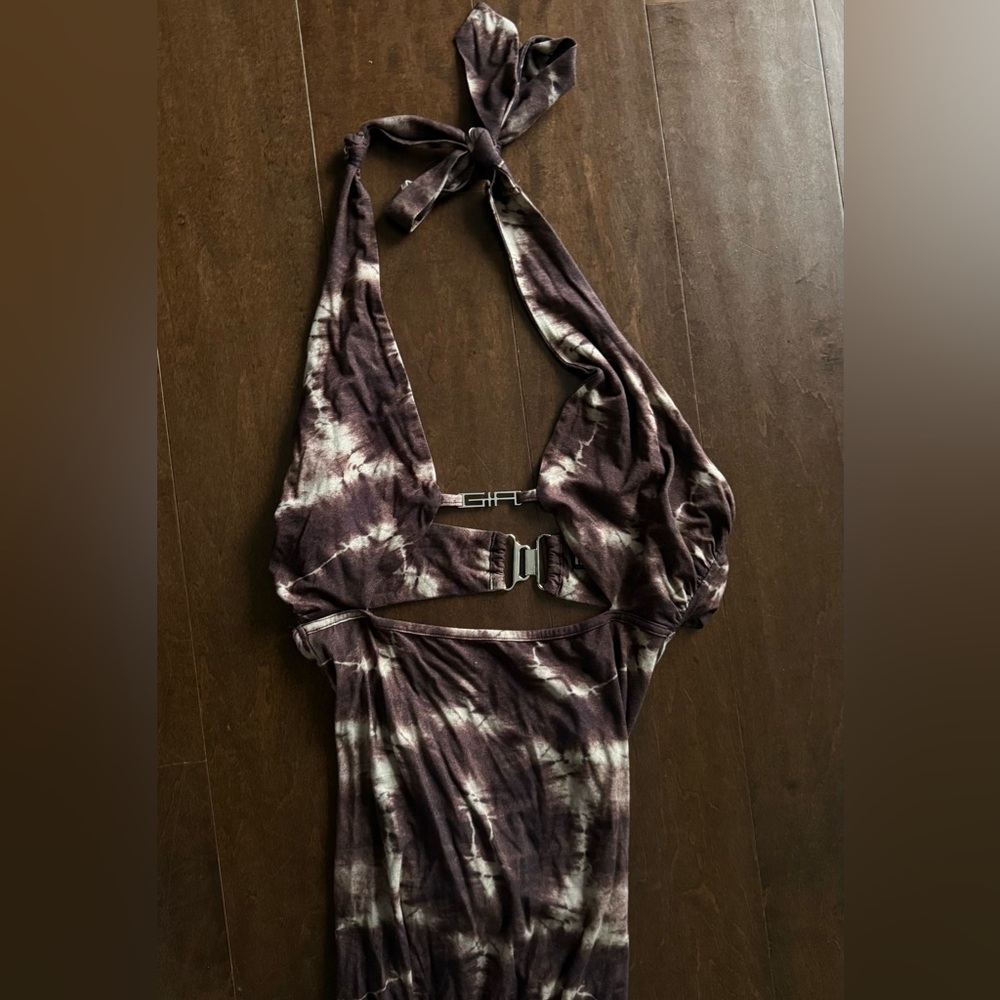 SOLD OUT I.AM.GIA Evie Dress - Tan/Tie Dye | Size M - Picture 3 of 7